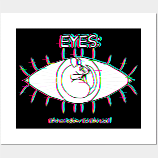 Eyes: The Window To The Soul (Glitched Version) Posters and Art